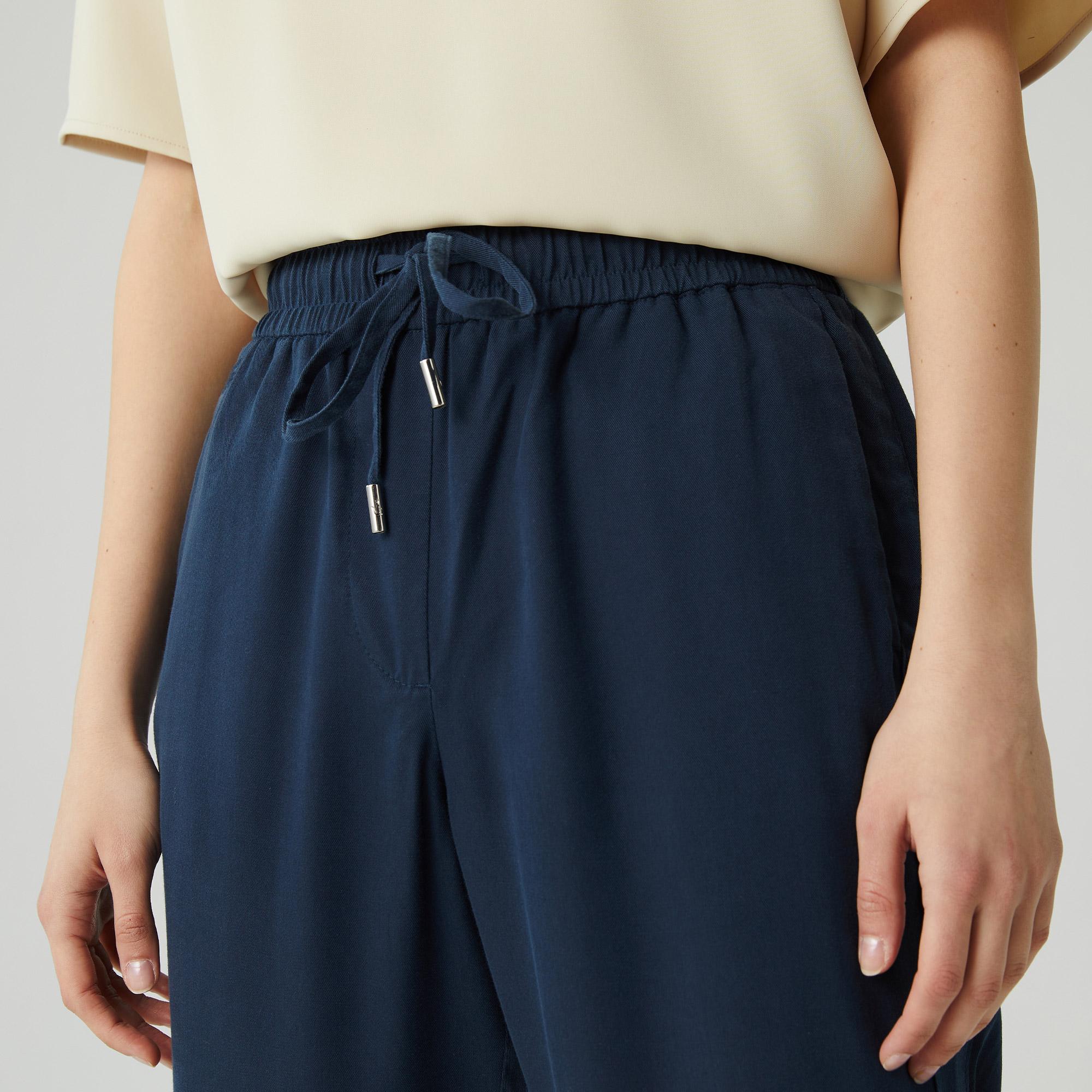 Lacoste Kadın Carrot Fit Lacivert Pantolon