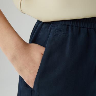  Lacoste Kadın Carrot Fit Lacivert Pantolon