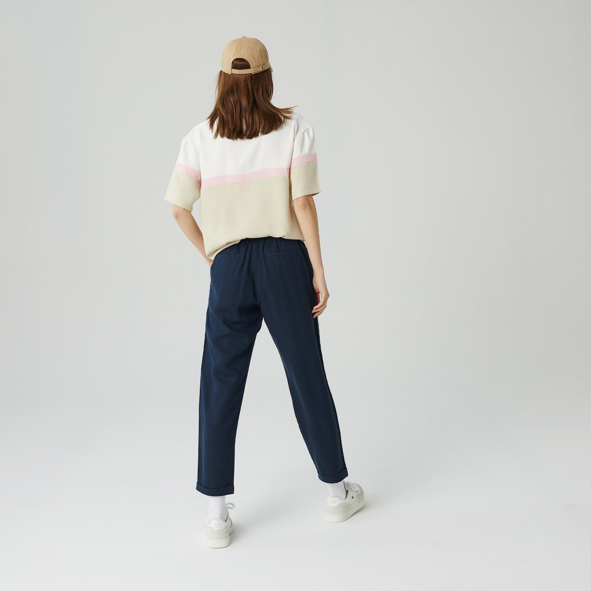 Lacoste Kadın Carrot Fit Lacivert Pantolon