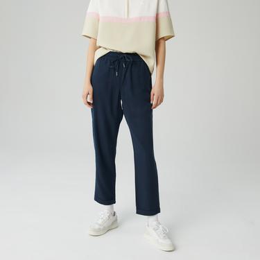  Lacoste Kadın Carrot Fit Lacivert Pantolon