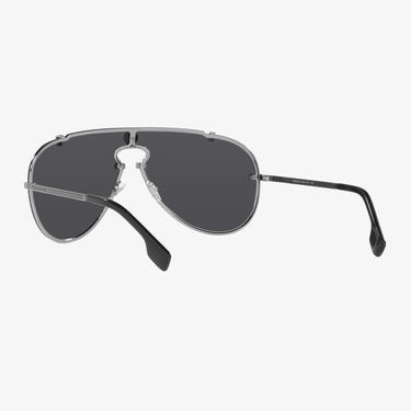  VERSACE Metal Erkek Siyah Güneş Gözlüğü