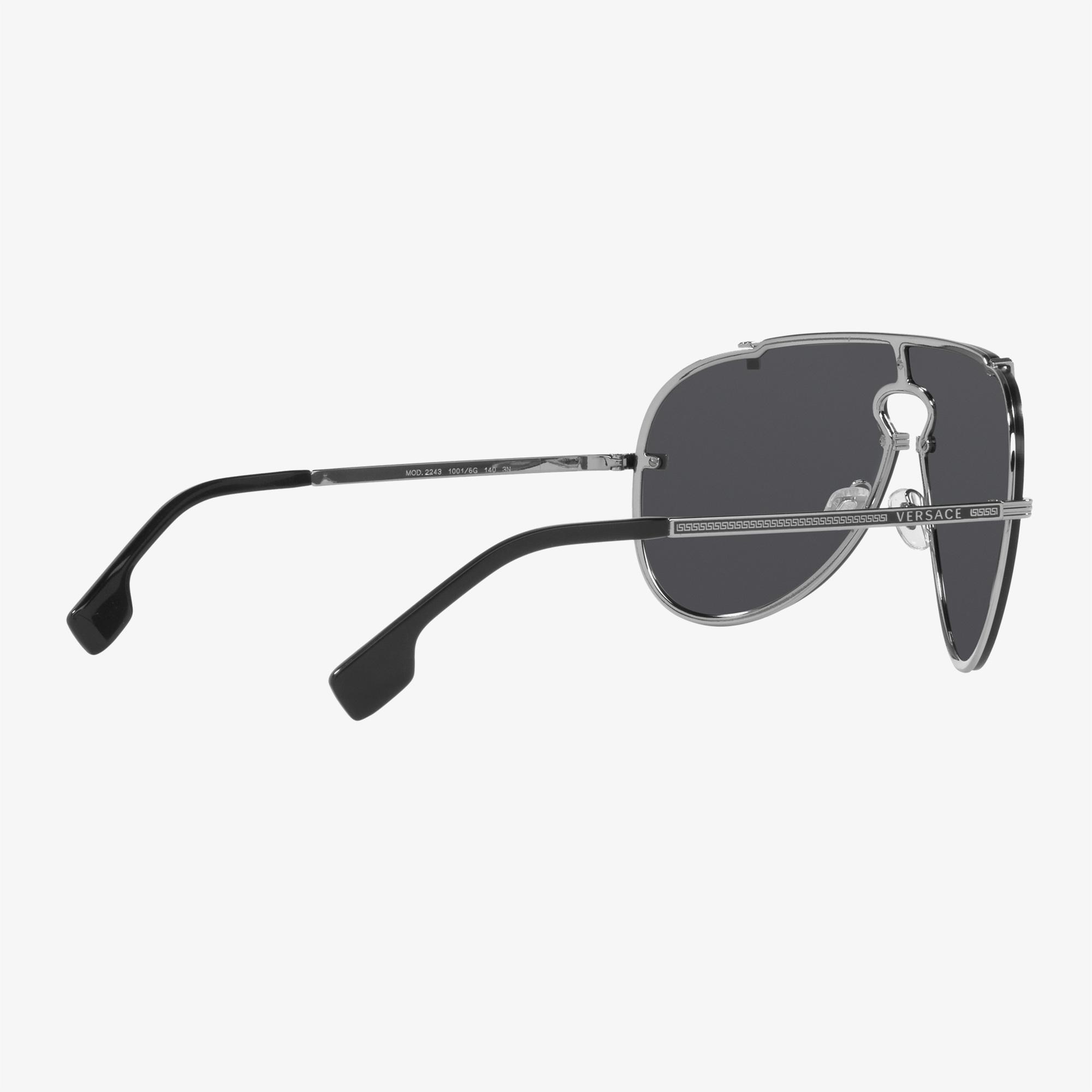 VERSACE Metal Erkek Siyah Güneş Gözlüğü