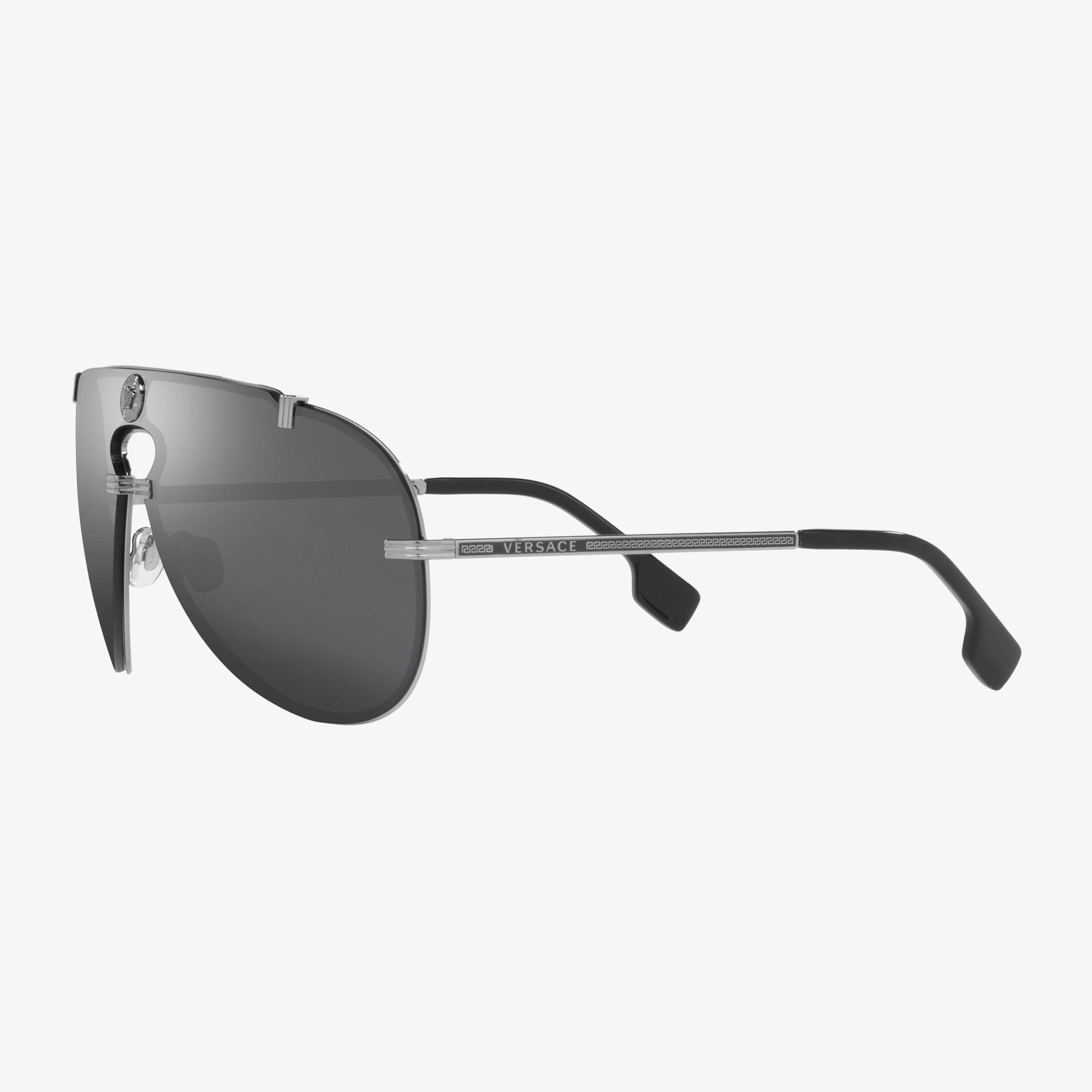 VERSACE Metal Erkek Siyah Güneş Gözlüğü