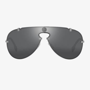  VERSACE Metal Erkek Siyah Güneş Gözlüğü