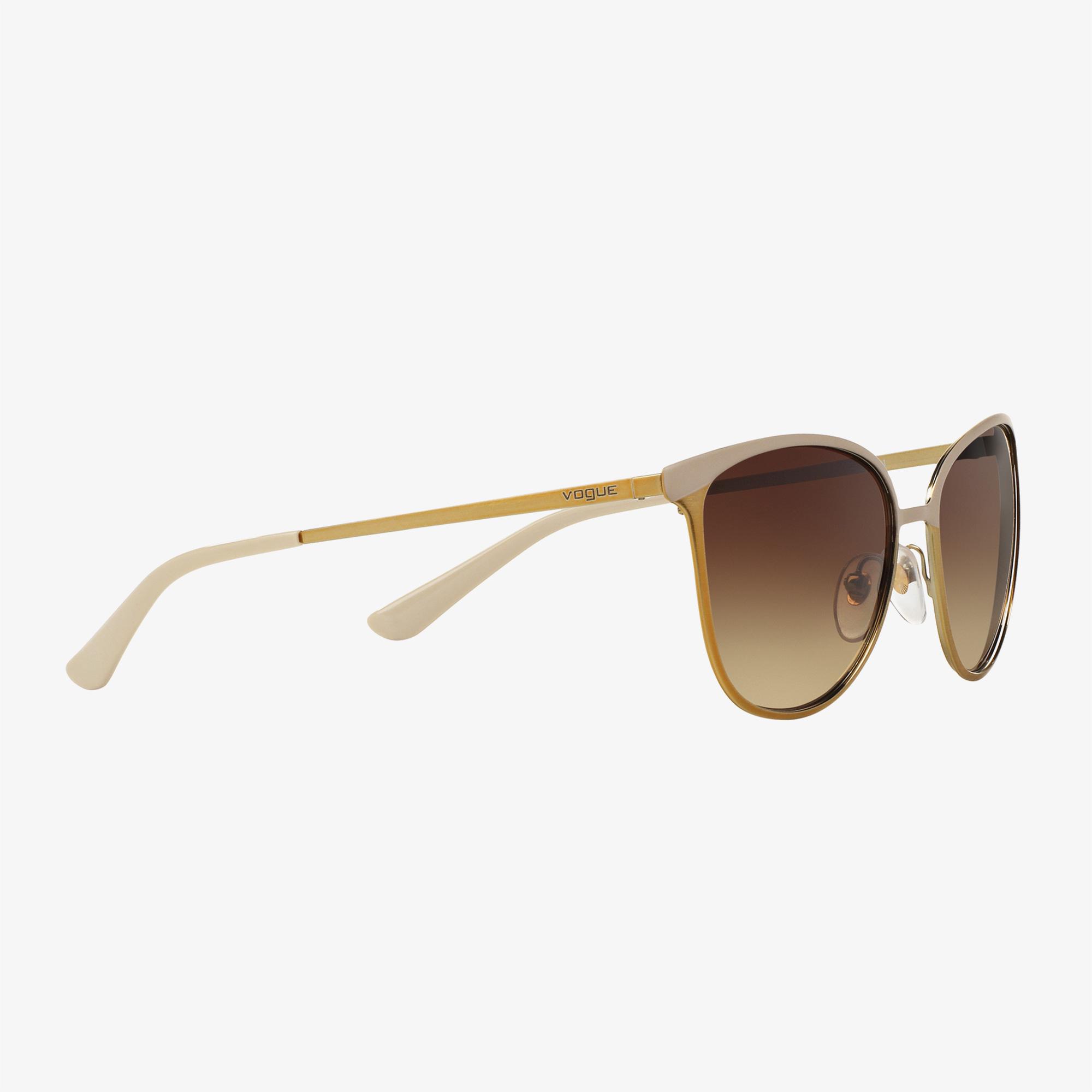 VOGUE Metal Kadın Bej Güneş Gözlüğü