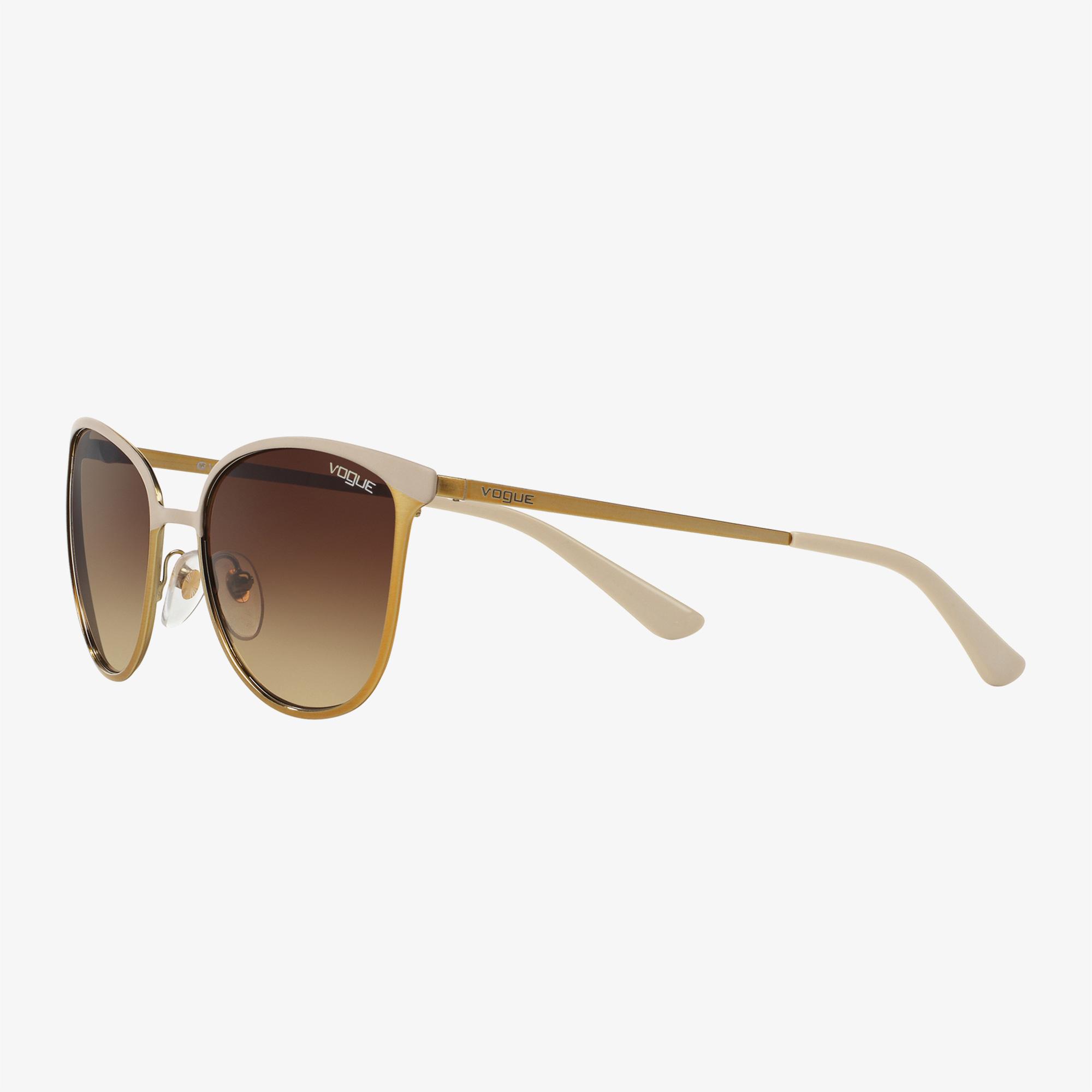 VOGUE Metal Kadın Bej Güneş Gözlüğü
