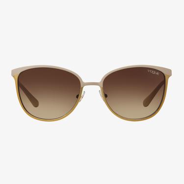  VOGUE Metal Kadın Bej Güneş Gözlüğü