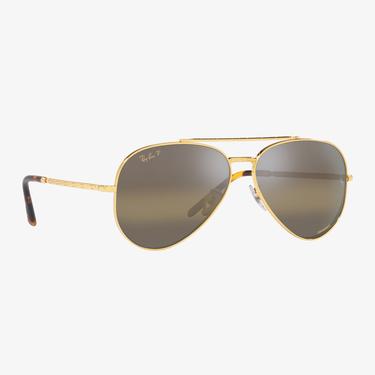  Ray-Ban New Aviator Unisex Altın Rengi Güneş Gözlüğü