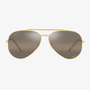  Ray-Ban New Aviator Unisex Altın Rengi Güneş Gözlüğü