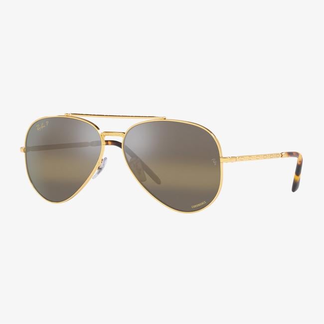  Ray-Ban New Aviator Unisex Altın Rengi Güneş Gözlüğü