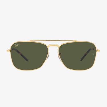  Ray-Ban New Caravan Unisex Altın Rengi Güneş Gözlüğü