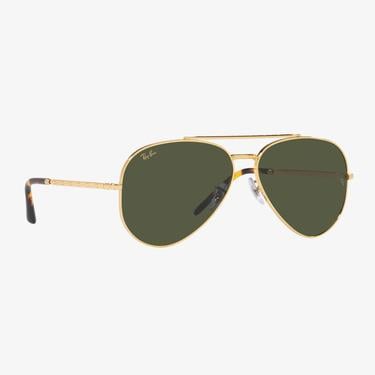  Ray-Ban New Aviator Unisex Altın Rengi Güneş Gözlüğü