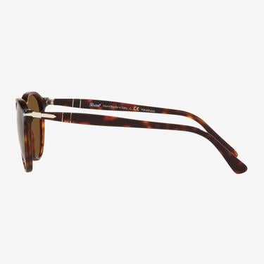  PERSOL Acetate Unisex Koyu Kahverengi Güneş Gözlüğü