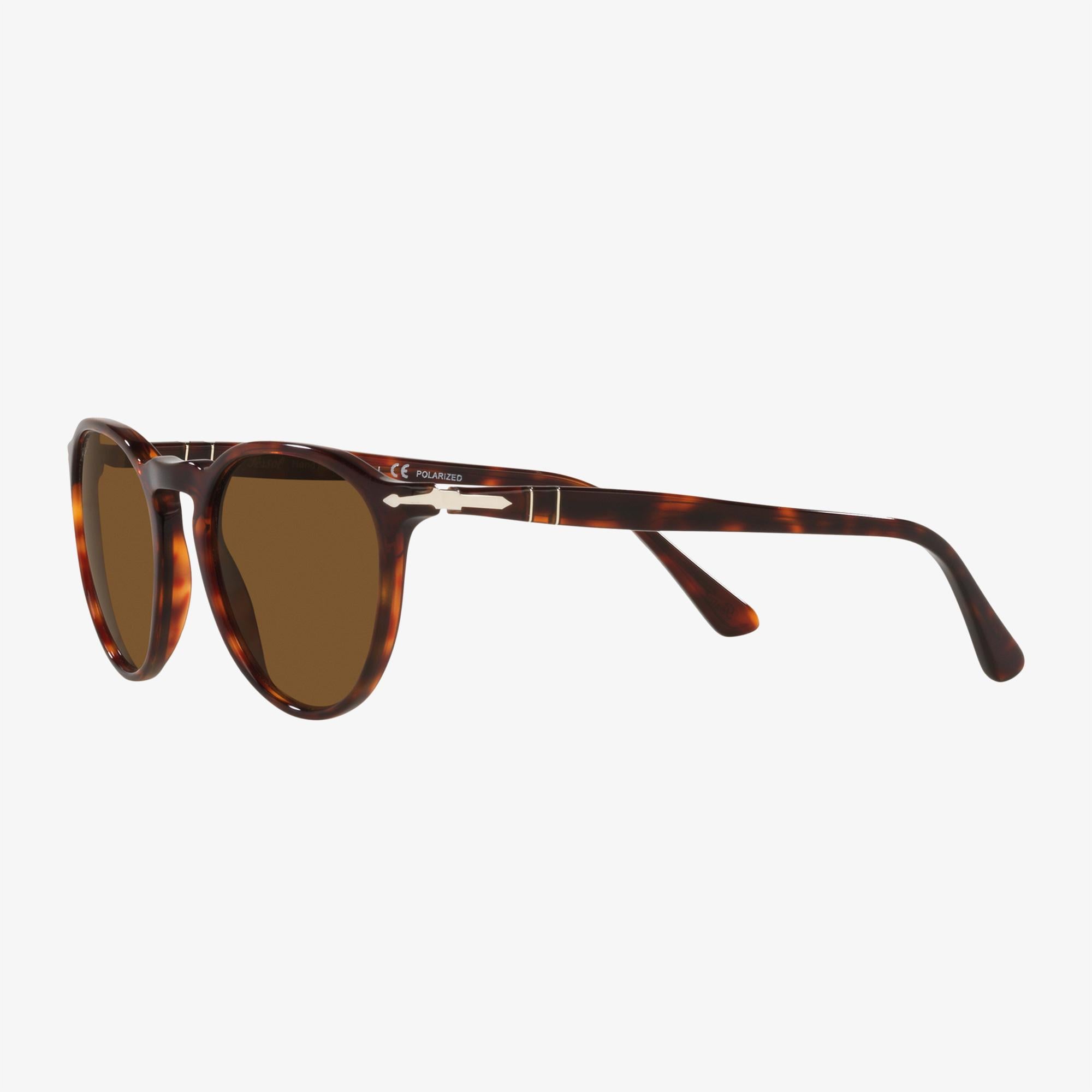 PERSOL Acetate Unisex Koyu Kahverengi Güneş Gözlüğü