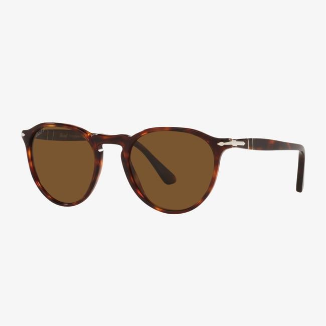  PERSOL Acetate Unisex Koyu Kahverengi Güneş Gözlüğü