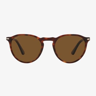  PERSOL Acetate Unisex Koyu Kahverengi Güneş Gözlüğü