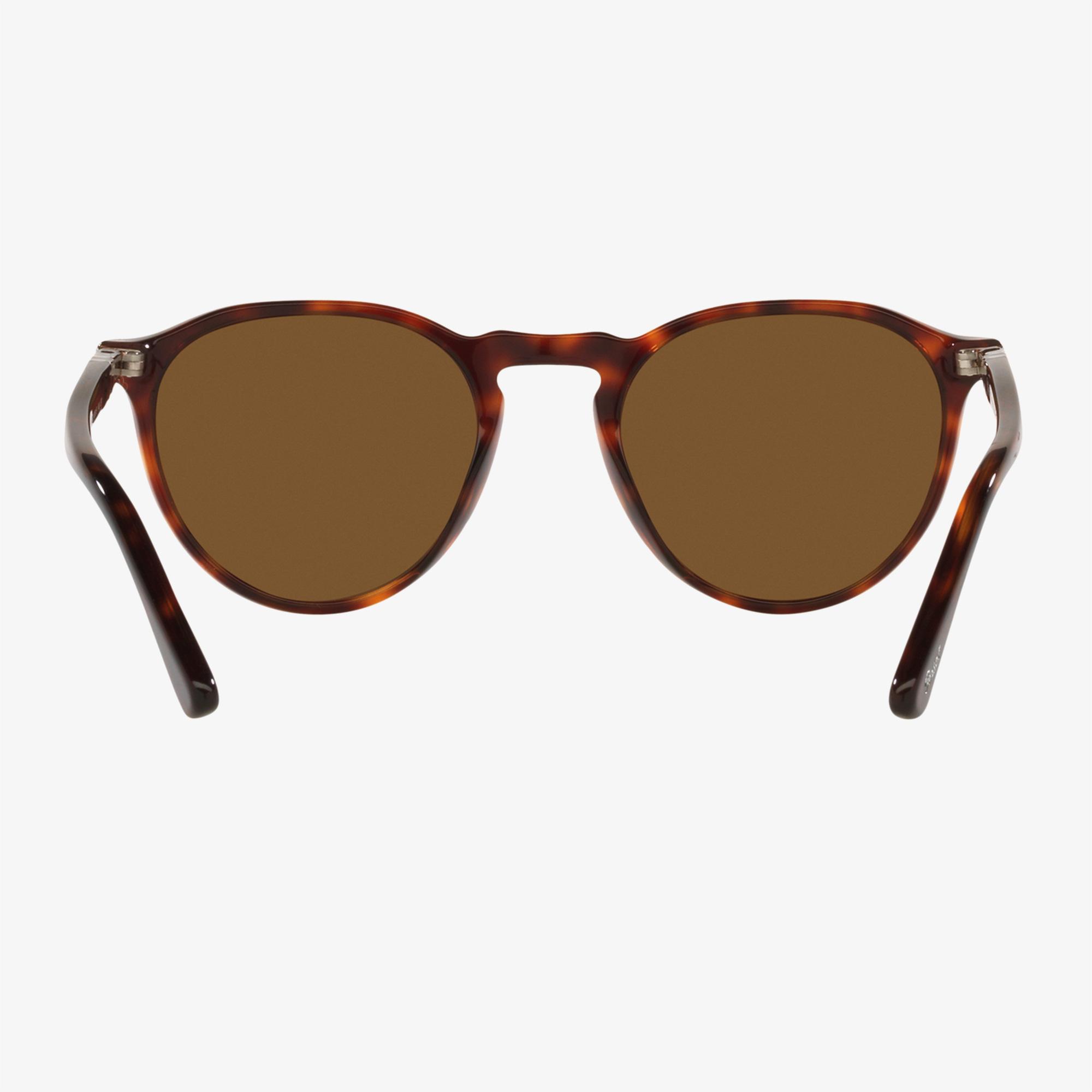 PERSOL Acetate Unisex Koyu Kahverengi Güneş Gözlüğü
