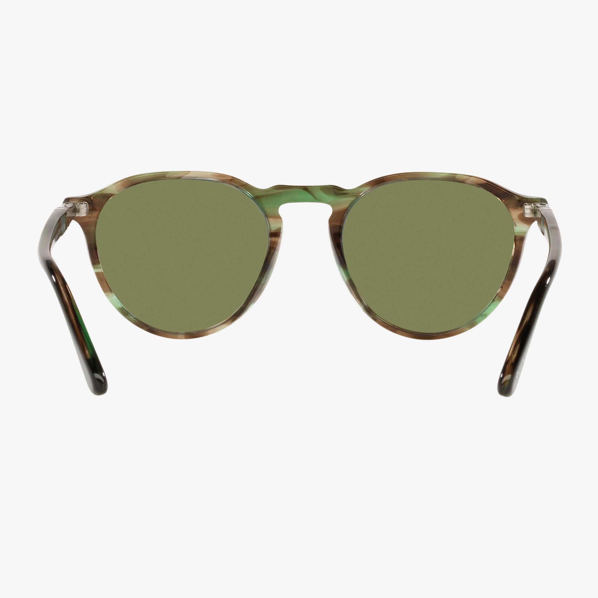 PERSOL Acetate Unisex Yeşil Güneş Gözlüğü