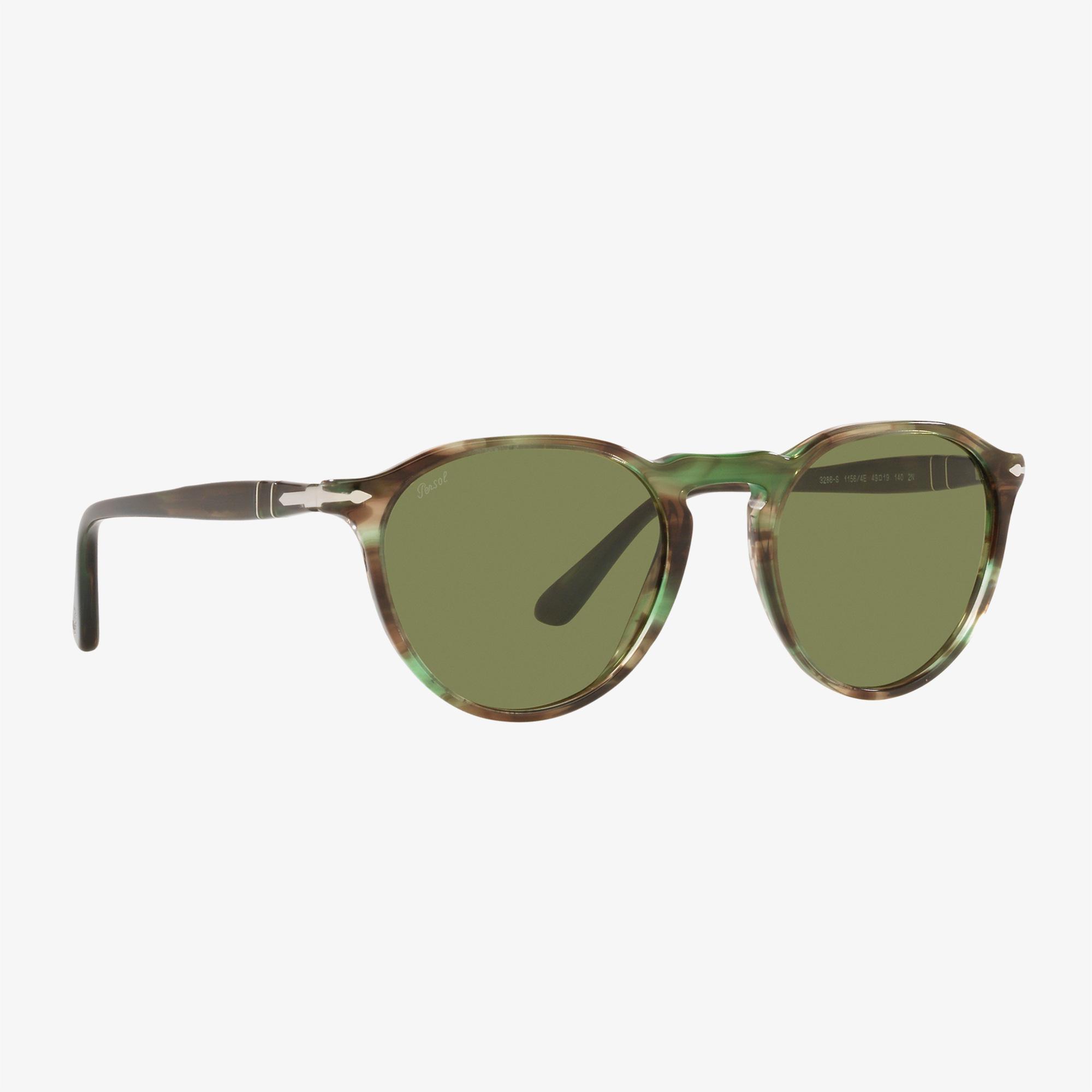 PERSOL Acetate Unisex Yeşil Güneş Gözlüğü