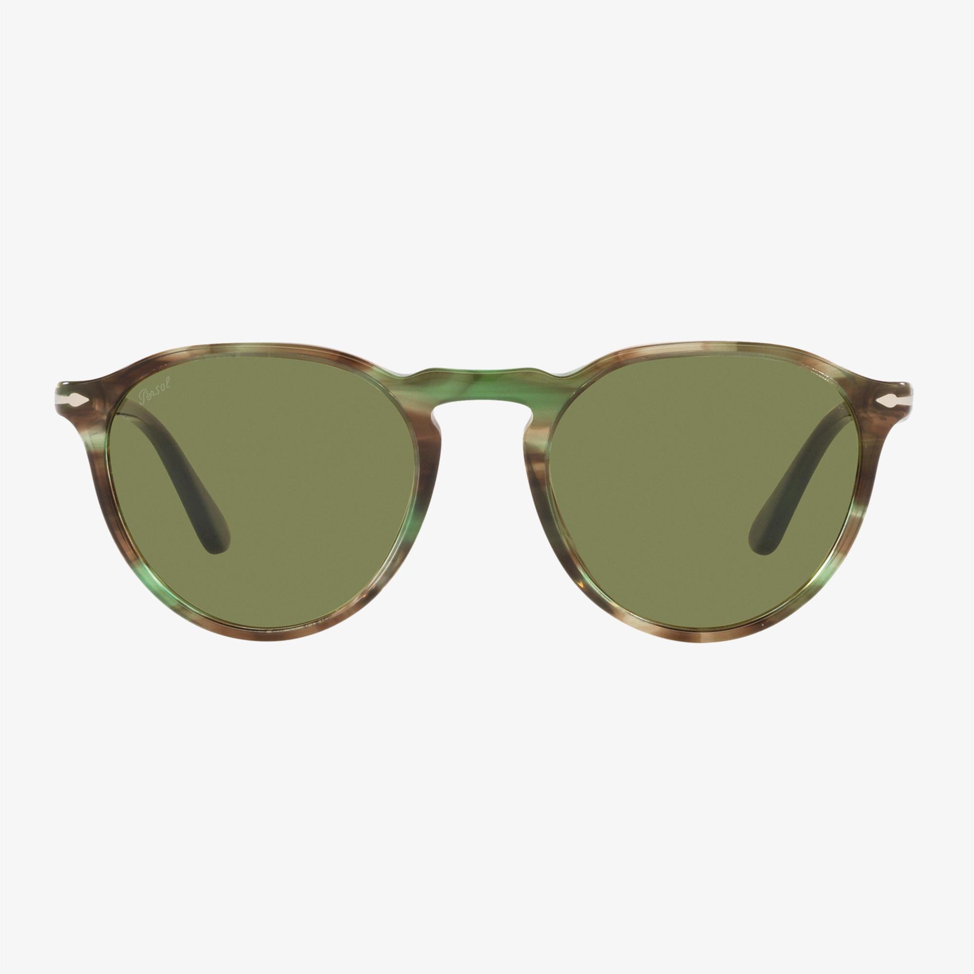 PERSOL Acetate Unisex Yeşil Güneş Gözlüğü