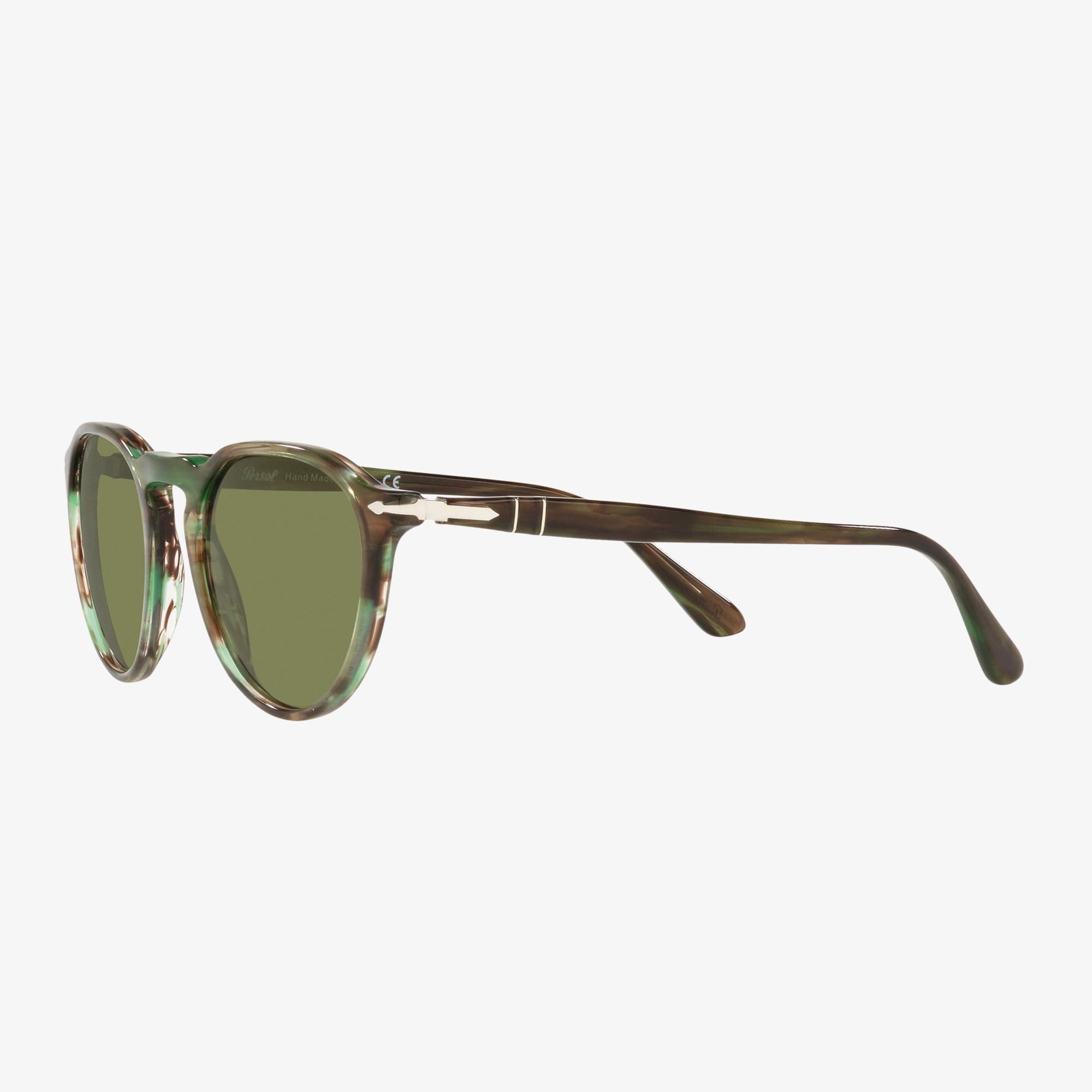 PERSOL Acetate Unisex Yeşil Güneş Gözlüğü