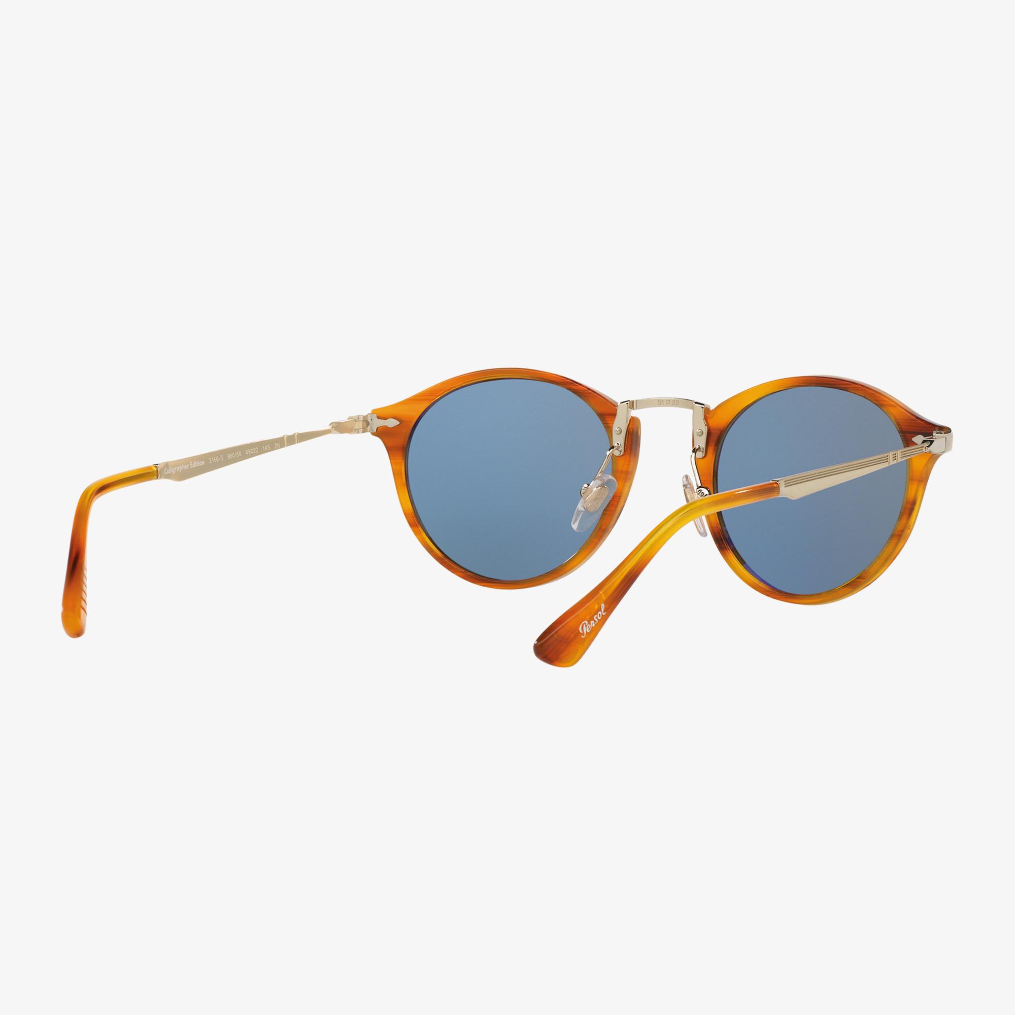 PERSOL Acetate Erkek Kahverengi Güneş Gözlüğü