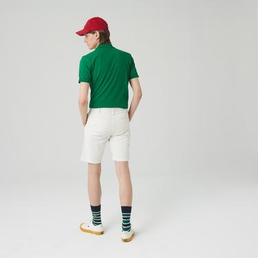  Lacoste Erkek Slim Fit Krem Bermuda Şort