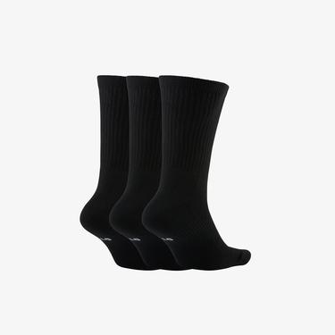  Nike Crew Everyday Baseball 3'lü Unisex Siyah Çorap
