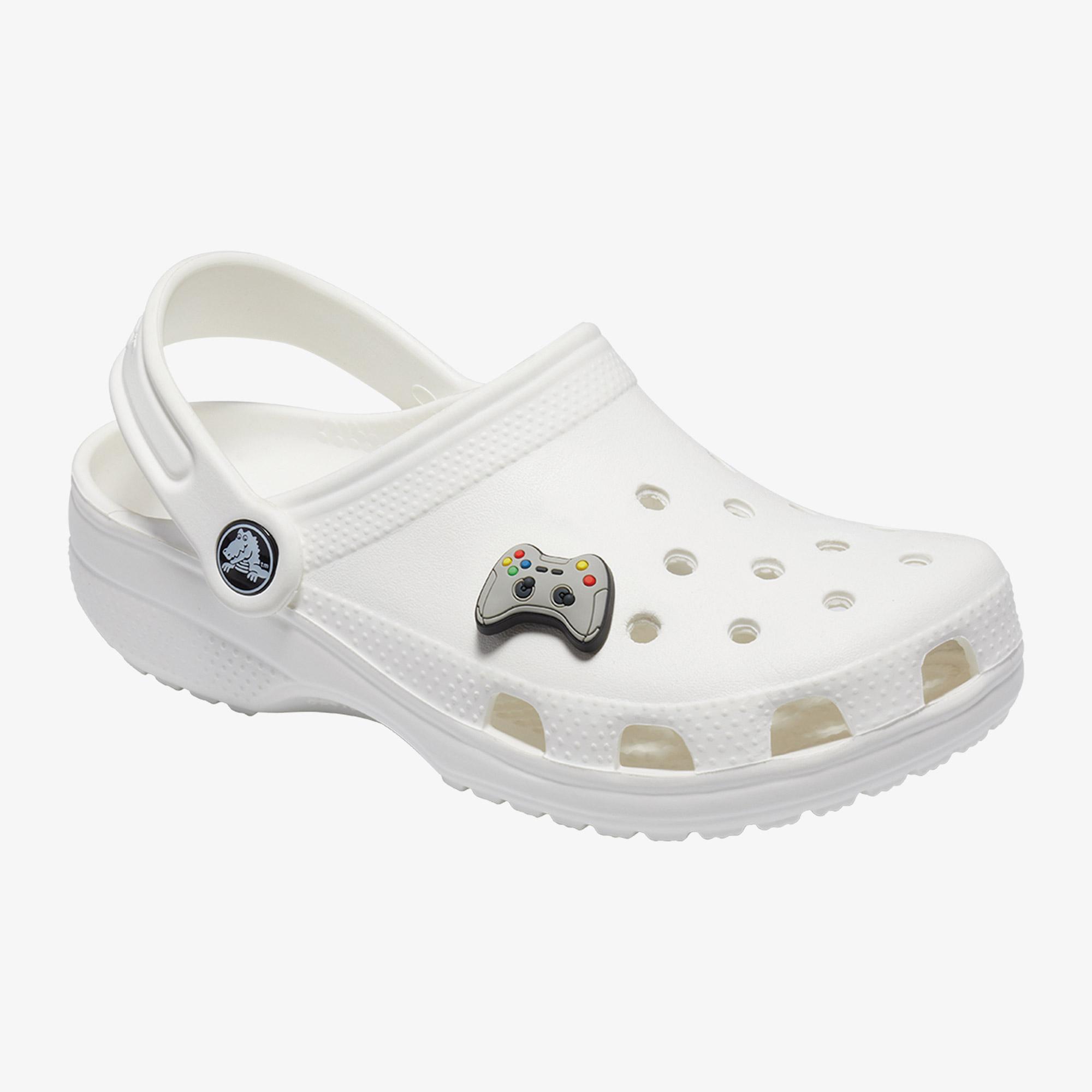 Crocs Grey Game Controller Unisex Renkli Rozet