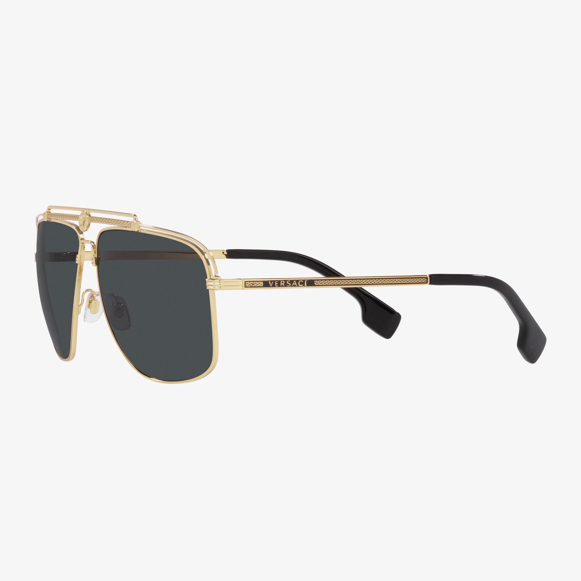 VERSACE Metal Erkek Altın Güneş Gözlüğü
