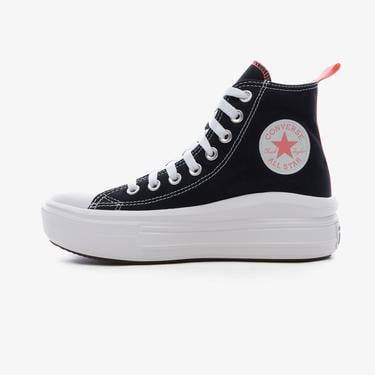  Converse Chuck Taylor All Star Move Canvas Platform Çocuk Siyah Sneaker