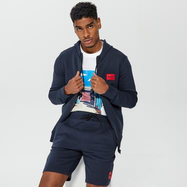  Hugo Daple212 Erkek Lacivert Hoodie Sweatshirt