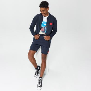  Hugo Daple212 Erkek Lacivert Hoodie Sweatshirt