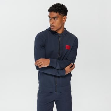  Hugo Daple212 Erkek Lacivert Hoodie Sweatshirt
