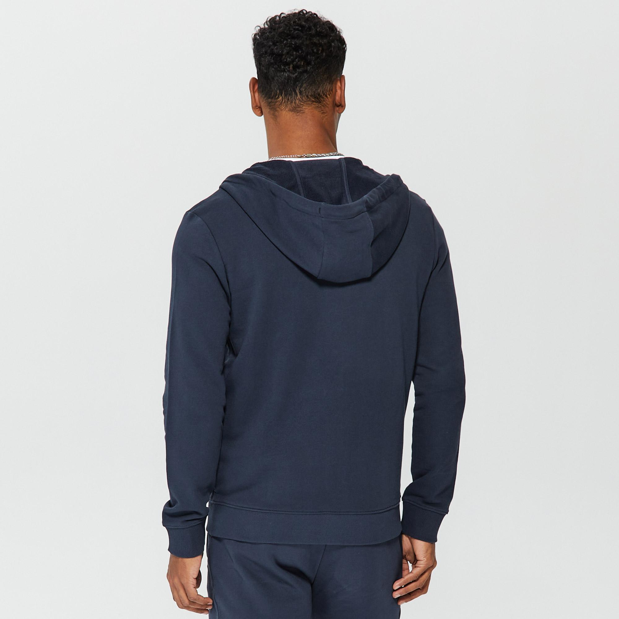 Hugo Daple212 Erkek Lacivert Hoodie Sweatshirt