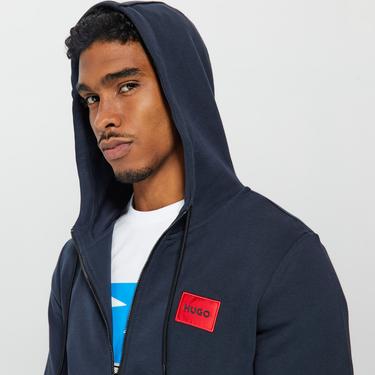  Hugo Daple212 Erkek Lacivert Hoodie Sweatshirt