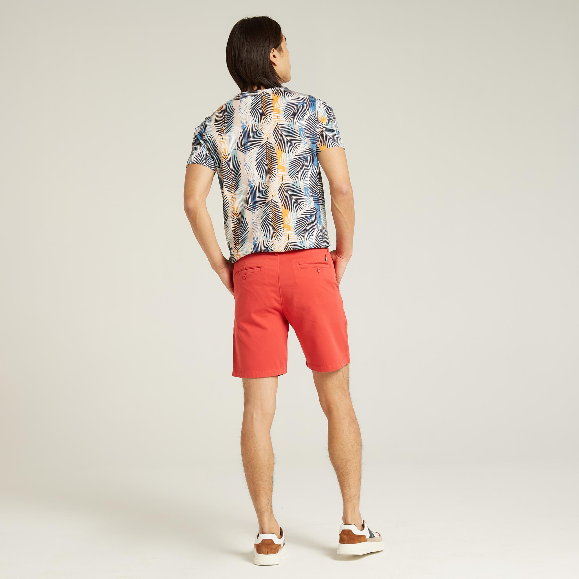 Nautica Erkek Kırmızı Slim Fit Bermuda Şort