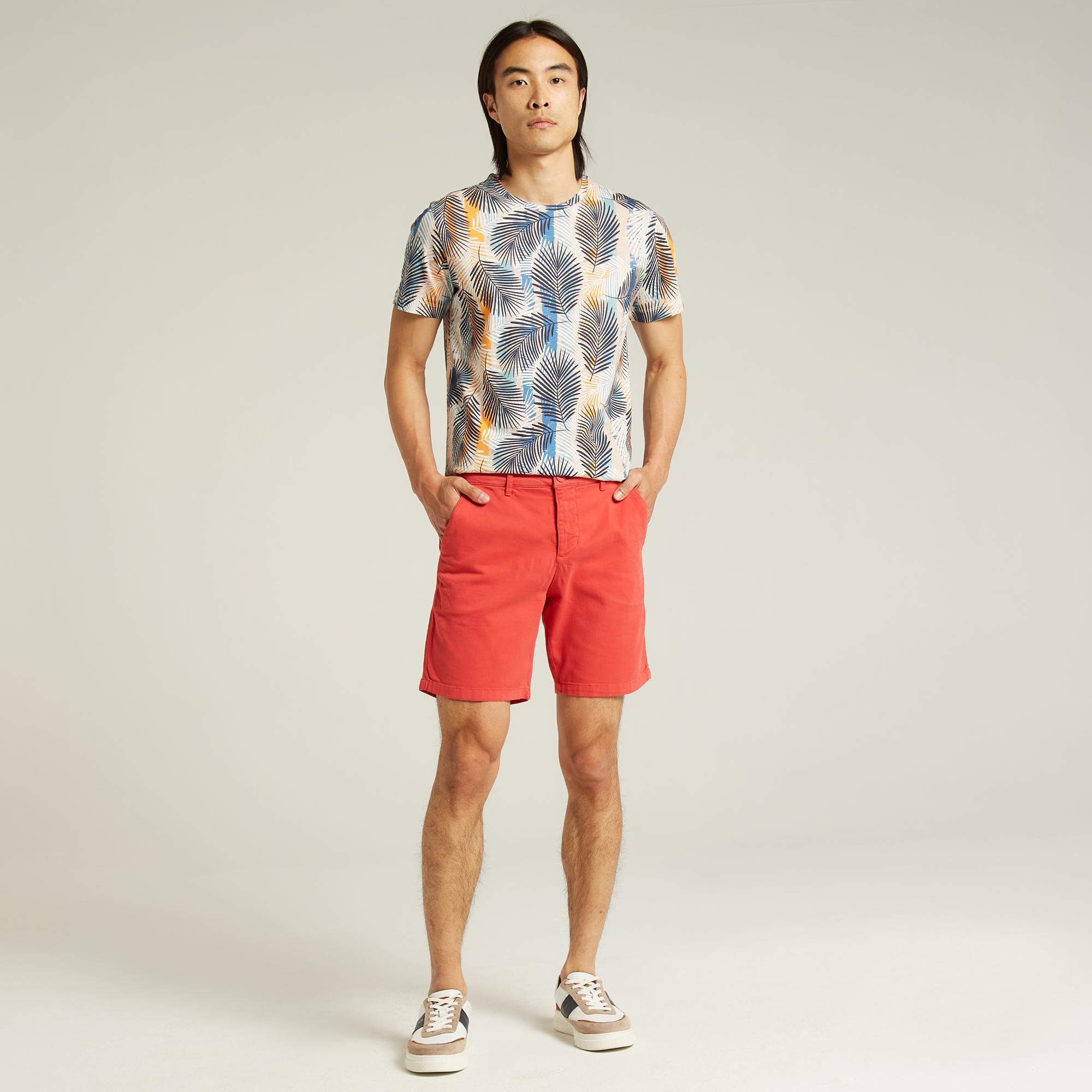 Nautica Erkek Kırmızı Slim Fit Bermuda Şort