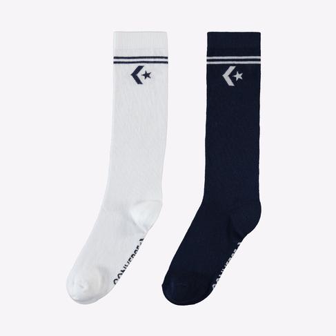  Converse Star Chevron Unisex 2'li Renkli Uzun Çorap