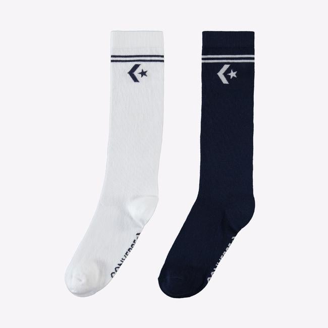  Converse Star Chevron Unisex 2'li Renkli Uzun Çorap