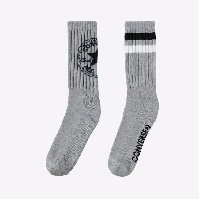 Converse Chuck Taylor Erkek 2'li Gri Uzun Çorap