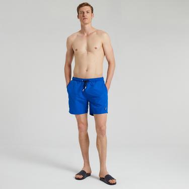  Nautica Erkek Mavi Standart Fit Mayo Şort