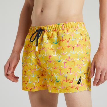  Nautica Erkek Sarı Standart Fit Deniz Şortu