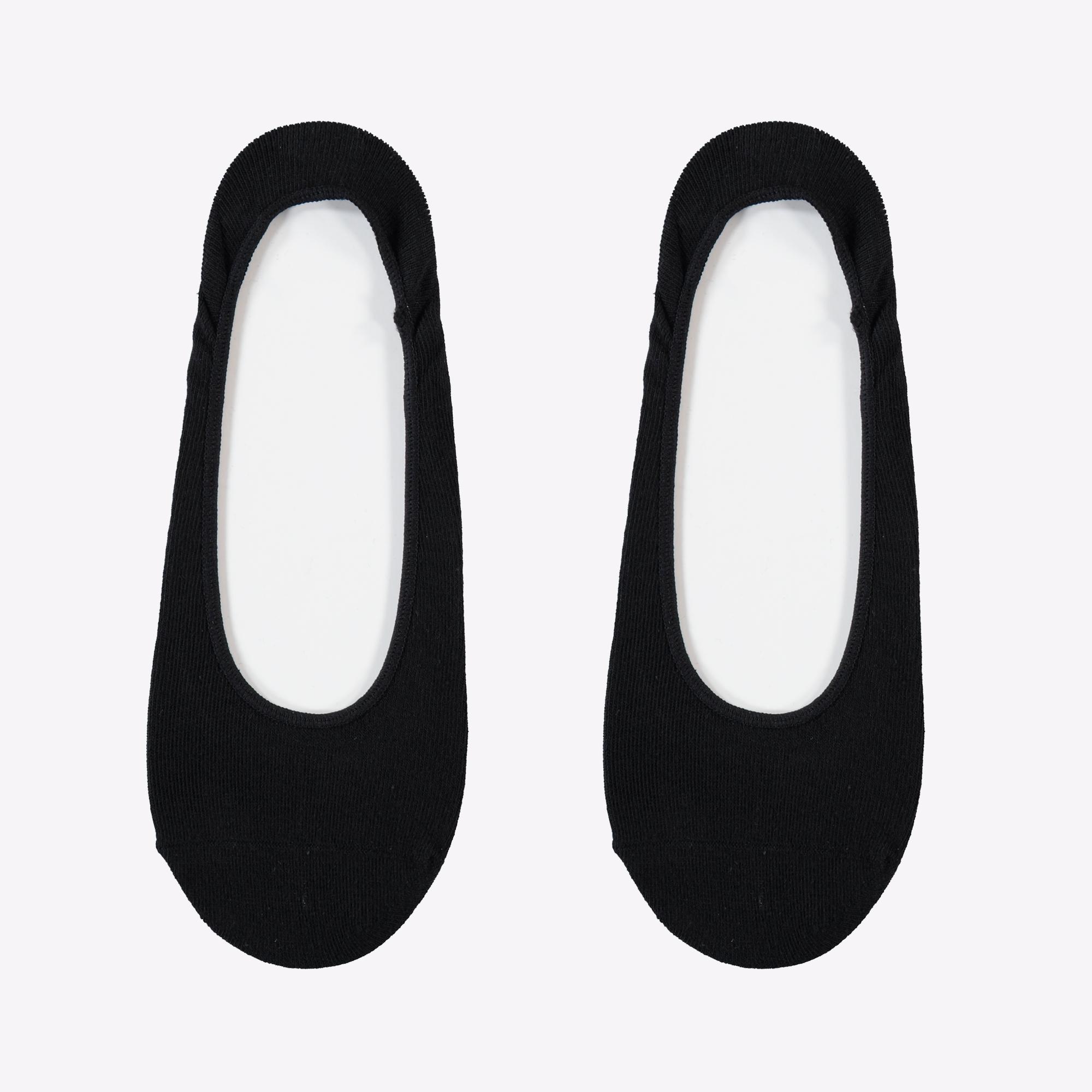 Converse Footie Flat Knit 2 Parça Erkek Siyah Çorap