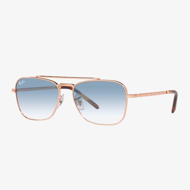  RAY-BAN Metal Unisex Rose-Gold Güneş Gözlüğü