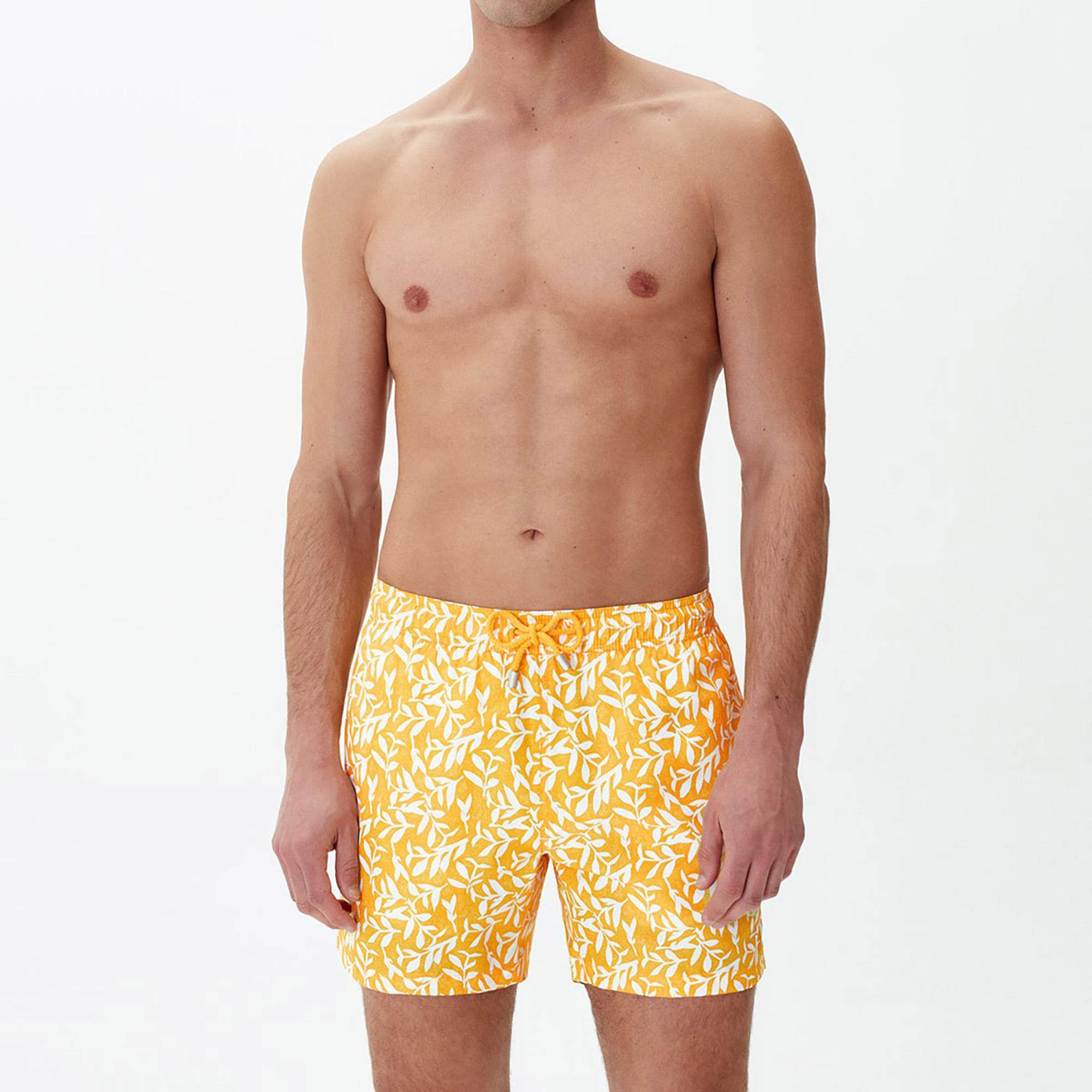 Bluemint Logan Erkek Sunset Leaves Mayo Şort