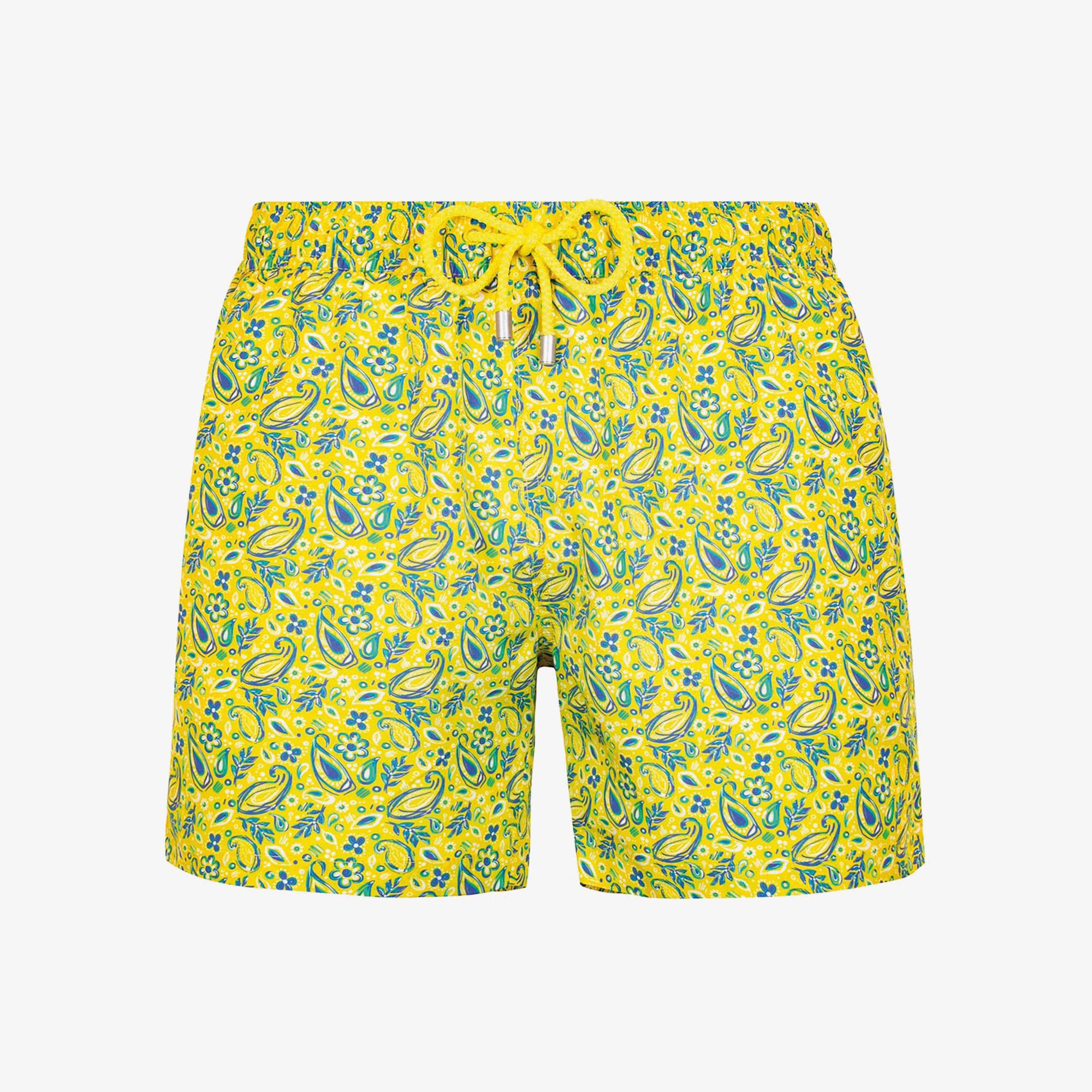 Bluemint Logan Erkek Yellow Paisley Mayo Şort