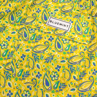  Bluemint Logan Erkek Yellow Paisley Mayo Şort