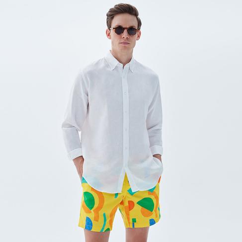  Bluemint Arthus Erkek Yellow Marks Mayo Şort