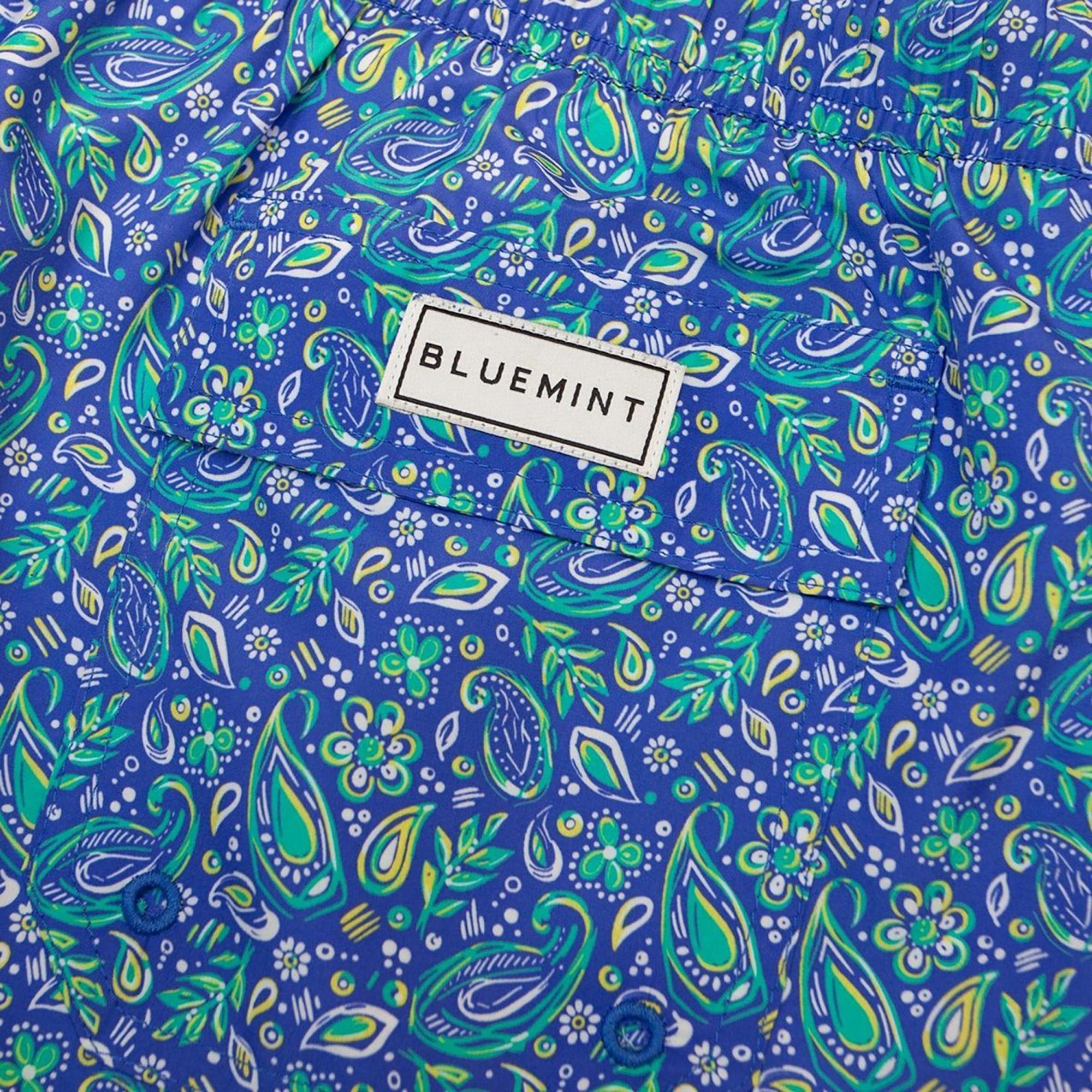 Bluemint Logan Erkek Blue Paisley Mayo Şort